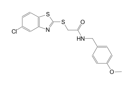 2-[(5-chloro-1,3-benzothiazol-2-yl)sulfanyl]-N-(4-methoxybenzyl)acetamide