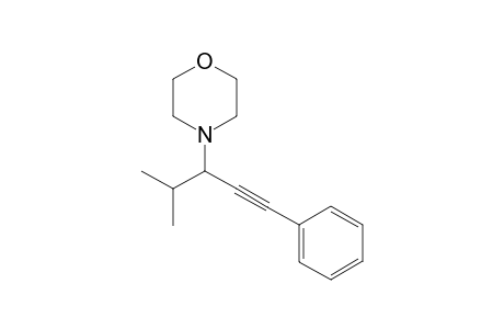 4-(4-Methyl-1-phenylpent-1-yn-3-yl)morpholine