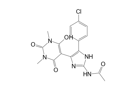 5-(4-Chlorophenyl)-N-[4-(6-hydroxy-1,3-dimethyl-2,4-dioxo-1,2,3,4-tetrahydropyrimidin-5-yl)-1H-imidazol-2-yl]acetamide