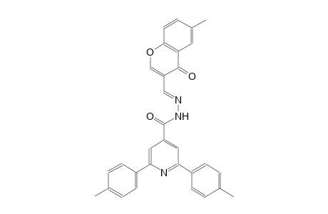 N'-[(E)-(6-methyl-4-oxo-4H-chromen-3-yl)methylidene]-2,6-bis(4-methylphenyl)isonicotinohydrazide