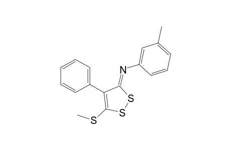 5-(methylthio)-4-phenyl-3-(m-tolylimino)-3H-1,2-dithiole