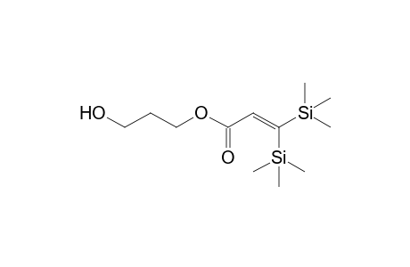3'-Hydroxy-n-proyl ester of 3,3-bis(trimethylsilyl)propenoic acid