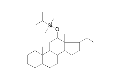 12.beta.-Hydroxy-5.alpha.-pregnane, dimethyl(isopropyl)silyl ether