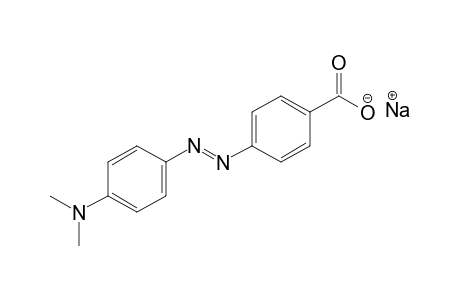 p-{[p-(dimethylamino)phenyl)phenyl]azo}benzoic acid, sodium salt
