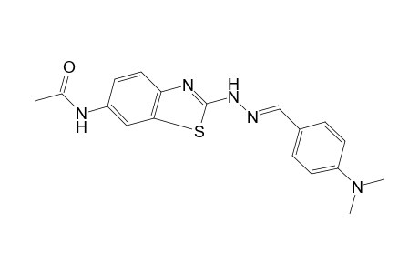 p-(DIMETHYLAMINO)BENZALDEHYDE, (6-ACETAMIDO-2-BENZOTHIAZOLYL)HYDRAZONE