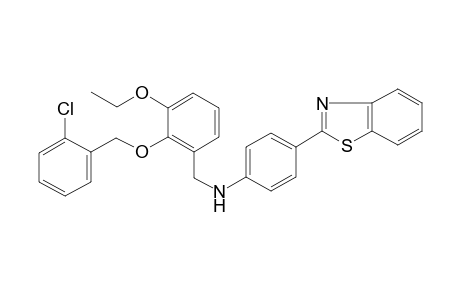 4-(1,3-benzothiazol-2-yl)-N-[[2-[(2-chlorophenyl)methoxy]-3-ethoxy-phenyl]methyl]aniline