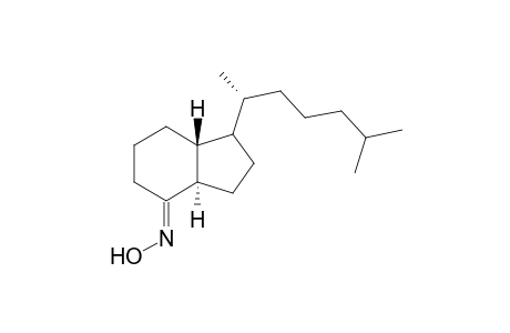 (8E)-8-(Hydroxyimino)-des-A,B-18-norcholestane