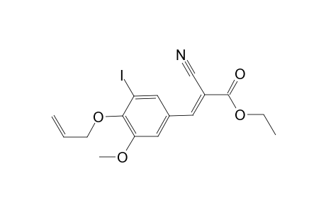 Ethyl (2E)-3-[4-(allyloxy)-3-iodo-5-methoxyphenyl]-2-cyano-2-propenoate