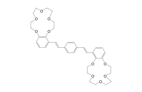 19-[(E)-2-[4-[(E)-2-(2,5,8,11,14-pentaoxabicyclo[13.4.0]nonadeca-1(19),15,17-trien-19-yl)ethenyl]phenyl]ethenyl]-2,5,8,11,14-pentaoxabicyclo[13.4.0]nonadeca-1(19),15,17-triene