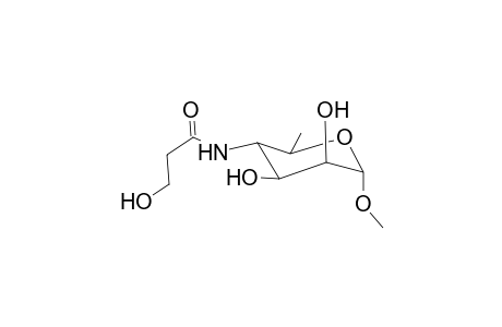 Methyl-4,6-dideoxy-4-(3-hydroxy-propionamido).alpha.d-mannopyranoside