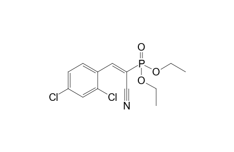 E-Diethyl 1-cyano-2-(2,4-dichlorophenyl)vinylphosphonate