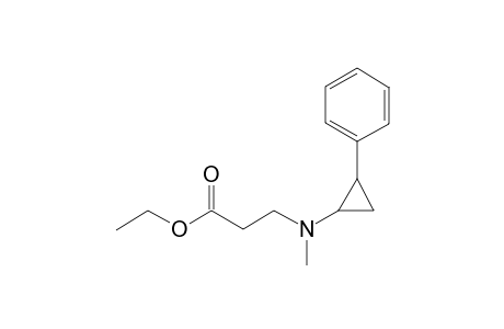 Ethyl 3-[N-methyl-N-(trans-2-phenylcyclopropyl)amino]propanoate
