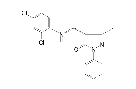 4-[(2,4-DICHLOROANILINO)METHYLENE]-3-METHYL-1-PHENYL-2-PYRAZOLIN-5-ONE