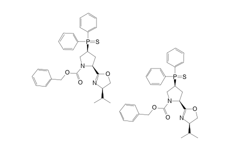 (2S,5'R,4S)-N-BENZYLOXYCARBONYL-2-(4',5'-DIHYDRO-5'-ISOPROPYL-1',3'-OXAZOL-2'-YL)-4-DIPHENYLPHOSPHINOTHIOYLPROLINE