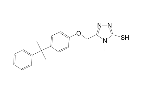 4-Methyl-5-[4-(1-methyl-1-phenyl-ethyl)-phenoxymethyl]-4H-[1,2,4]triazole-3-thiol
