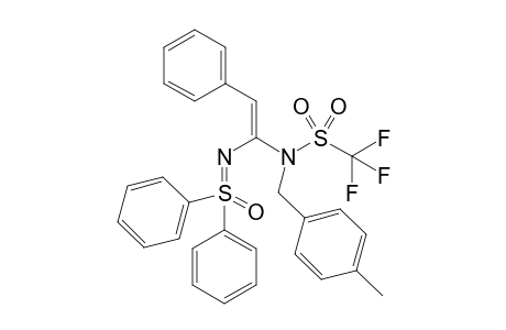 (E)-N-{2-Phenylvinyl-2-N-[(4-methyl-benzyl)-triflylamide]}-S,S-diphenylsulfoximine