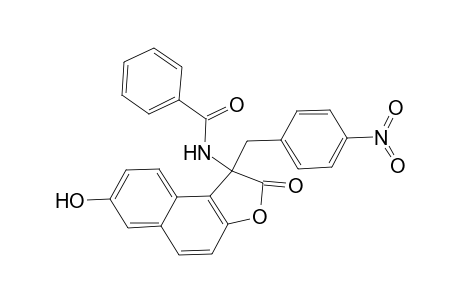 N-(1-(4-Nitrobenzyl)-1,2-dihydro-7-hydroxy-2-oxonaphtho[2,1-b]furan-1-yl)benzamide