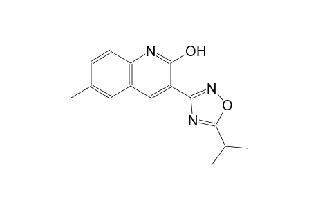 3-(5-isopropyl-1,2,4-oxadiazol-3-yl)-6-methyl-2-quinolinol