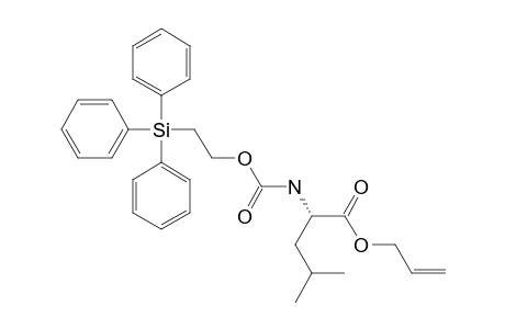 N-2-(TRIPHENYLSILYL)-ETHOXYCARBONYL-L-LEUCINE-ALLYLESTER
