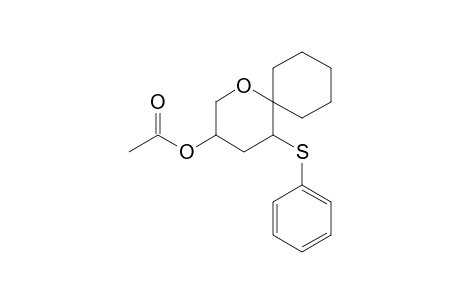 (3RS,5RS)-5-Phenylsulfanyl-1-oxaspiro[5.5]undecan-3-yl ethanoate