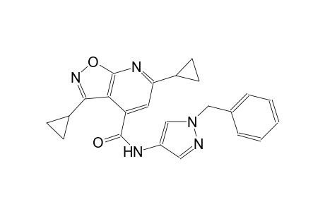 isoxazolo[5,4-b]pyridine-4-carboxamide, 3,6-dicyclopropyl-N-[1-(phenylmethyl)-1H-pyrazol-4-yl]-