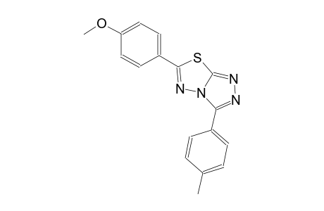 6-(4-methoxyphenyl)-3-(4-methylphenyl)[1,2,4]triazolo[3,4-b][1,3,4]thiadiazole