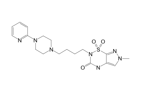 6-METHYL-2-[4-[1-[4-(2-PYRIDYL)-PIPERAZINYL]]-BUTYL]-4,6-DIHYDROPYRAZOLO-[4,3-E]-[1,2,4]-THIADIAZIN-3(4H)-ONE-1,1-DIOXIDE