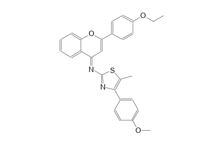 2-thiazolamine, N-[(4E)-2-(4-ethoxyphenyl)-4H-1-benzopyran-4-ylidene]-4-(4-methoxyphenyl)-5-methyl-
