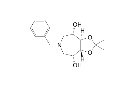 (3aR,4R,8S,8aR)-2,2-dimethyl-6-(phenylmethyl)-3a,4,5,7,8,8a-hexahydro-[1,3]dioxolo[4,5-d]azepine-4,8-diol