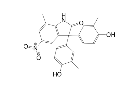 3,3-bis(4-hydroxy-3-methylphenyl)-7-methyl-5-nitro-1,3-dihydro-2H-indol-2-one