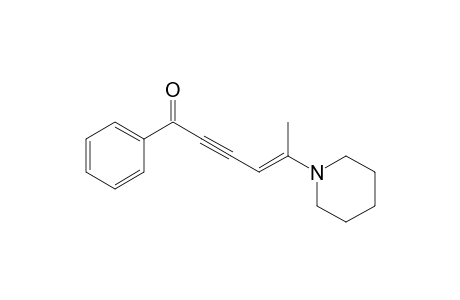 4-Hexen-2-yn-1-one, 1-phenyl-5-(1-piperidinyl)-