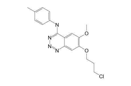 7-(3-CHLOROPROPOXY)-6-METHOXY-4-(4-METHYLANILINO)-1,2,3-BENZOTRIAZINE