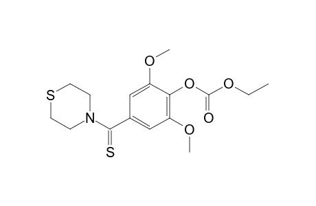 2,6-dimethoxy-4-[thiomorpholino(thiocarbonyl)]phenol, ethyl carbonate