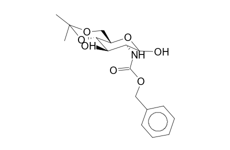 2-Deoxy-2-benzyloxycarbonyl-amino-4,6-O-isopropylidene-d-glucopyranose