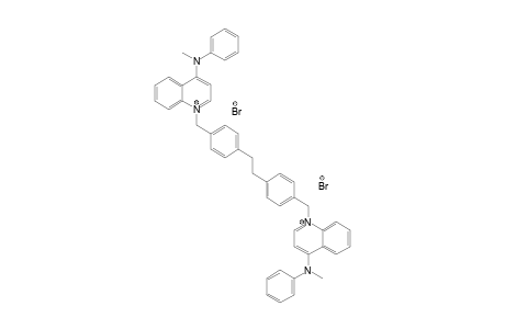 methyl-[1-[4-[2-[4-[[4-(methyl-phenyl-amino)quinolin-1-ium-1-yl]methyl]phenyl]ethyl]benzyl]quinolin-1-ium-4-yl]-phenyl-amine dibromide
