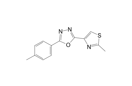 2-(2-methyl-4-thiazolyl)-5-p-tolyl-1,3,4-oxadiazole