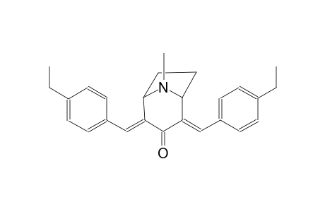 8-azabicyclo[3.2.1]octan-3-one, 2,4-bis[(4-ethylphenyl)methylene]-8-methyl-, (2E,4E)-
