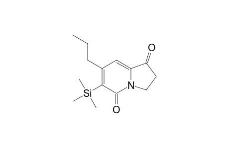 2,3-Dihydro-7-propyl-6-(trimethylsilyl)-1,5-indolizinedione
