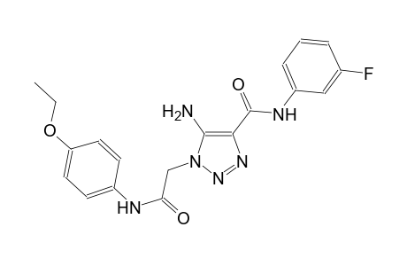 5-amino-1-[2-(4-ethoxyanilino)-2-oxoethyl]-N-(3-fluorophenyl)-1H-1,2,3-triazole-4-carboxamide