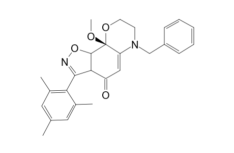 6-BENZYL-3-MESITYL-9A-METHOXY-7,8,9A,9B-TETRAHYDRO-3AH-1,2-OXAZOLO-[4,5-H]-1,4-BENZOXAZIN-4(6H)-ONE