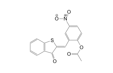 4-nitro-2-[(Z)-(3-oxo-1-benzothien-2(3H)-ylidene)methyl]phenyl acetate