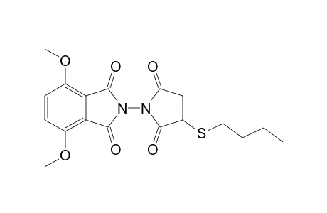 2-(3-butylsulfanyl-2,5-dioxo-pyrrolidin-1-yl)-4,7-dimethoxy-isoindoline-1,3-dione