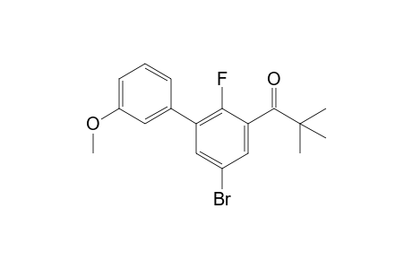 1-(5-bromo-2-fluoro-3'-methoxy-[1,1'-biphenyl]-3-yl)-2,2-dimethylpropan-1-one