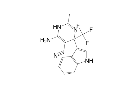 6-Amino-4-(1H-indol-3-yl)-2-methyl-4-trifluoromethyl-1,4-dihydro-pyrimidine-5-carbonitrile