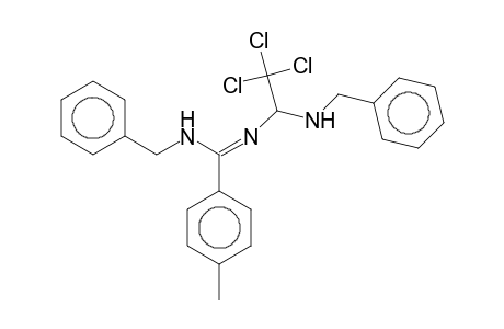 N-Benzyl-N'-[(Z)-1-(benzylamino)-2,2,2-trichloroethyl]-4-methylbenzenecarboximidamide