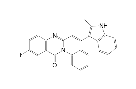 6-iodo-2-[(E)-2-(2-methyl-1H-indol-3-yl)ethenyl]-3-phenyl-4(3H)-quinazolinone