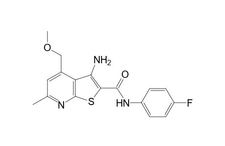 3-Amino-N-(4-fluorophenyl)-4-(methoxymethyl)-6-methylthieno[2,3-b]pyridine-2-carboxamide