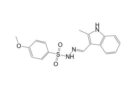 4-methoxy-N'-[(E)-(2-methyl-1H-indol-3-yl)methylidene]benzenesulfonohydrazide