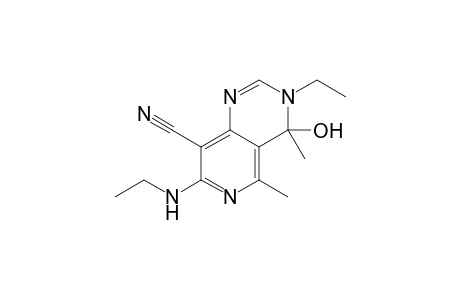 3-Ethyl-4,5-dimethyl-4-hydroxy-7-ethylamino-3,4-dihydropyrido[4,3-d]pyrimidine-8-nitrile