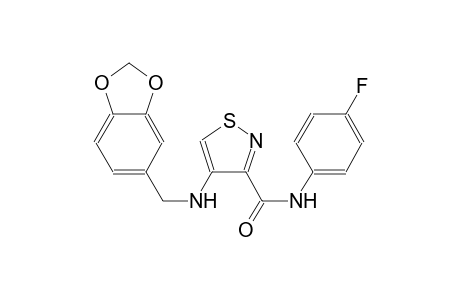 3-isothiazolecarboxamide, 4-[(1,3-benzodioxol-5-ylmethyl)amino]-N-(4-fluorophenyl)-